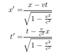 Lorentz transformations