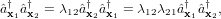  y  y       y  y          y  y
a^x1^ax2 =   12^ax2^ax1 =  12  21^ax1^ax2;  