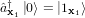 ^ayx1 j0i = j1x1i 