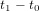 t1   t0  